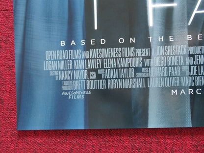 BEFORE I FALL US ONE SHEET ROLLED POSTER ZOEY DEUTCH HALSTON SAGE 2017