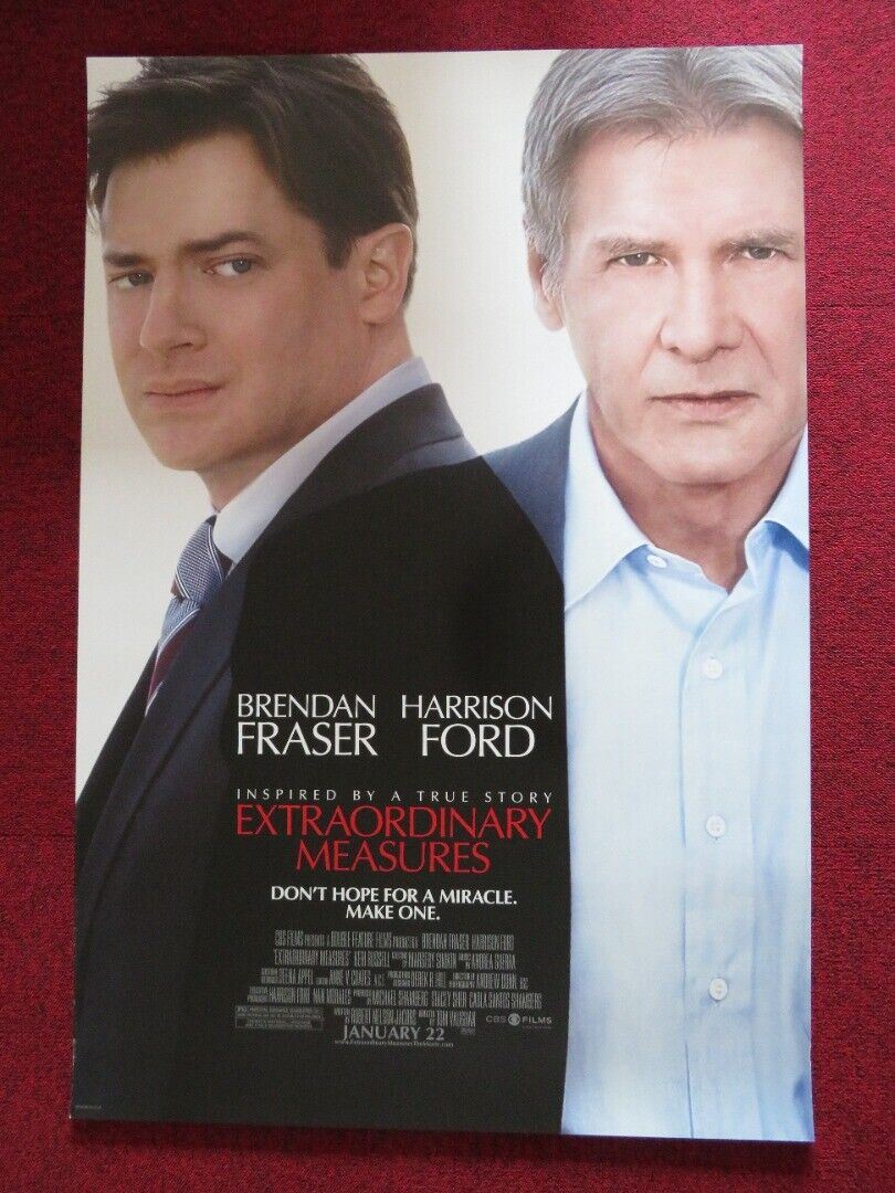 EXTRAORDINARY MEASURES US ONE SHEET ROLLED POSTER HARRISON FORD 2010