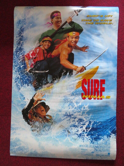 SURF NINJAS US ONE SHEET ROLLED POSTER LESLIE NIELSEN ERNIE REYES 1993