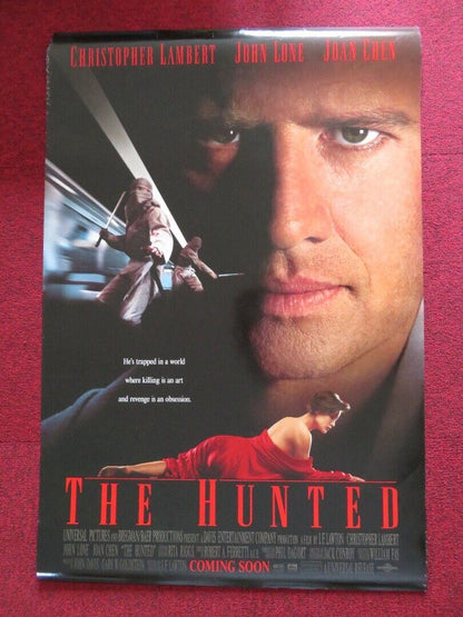 THE HUNTED US ONE SHEET ROLLED POSTER CHRISTOPHER LAMBERT JOHN LONE 1995