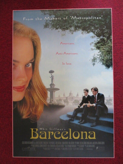 BARCELONA  US ONE SHEET ROLLED POSTER TAYLOR NICHOLS CHRIS EIGEMAN 1994