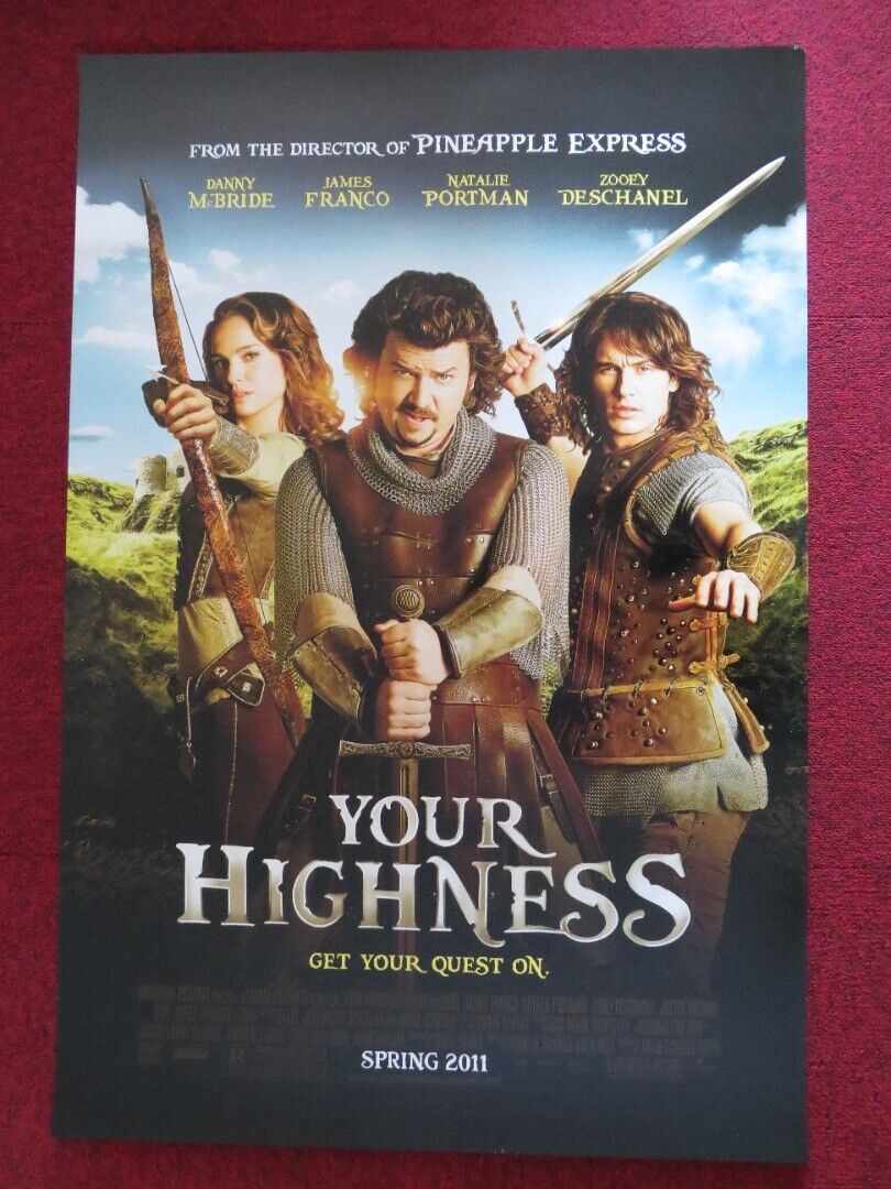 YOUR HIGHNESS US ONE SHEET ROLLED POSTER DANNY MCBRIDE JAMES FRANCO 2011