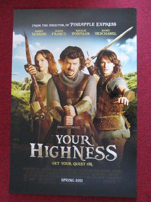 YOUR HIGHNESS US ONE SHEET ROLLED POSTER DANNY MCBRIDE JAMES FRANCO 2011