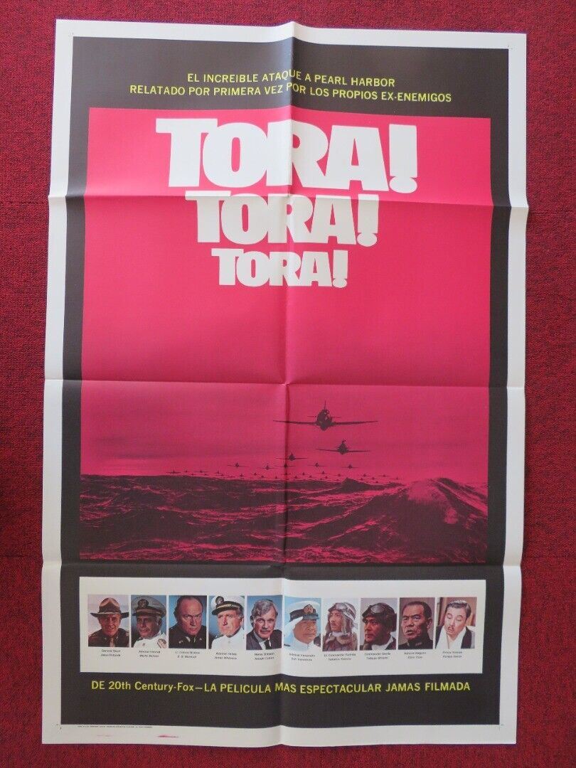 TORA ! TORA ! TORA ! SPANISH ONE SHEET FOLDED POSTER MARTIN BALSAM SO YAMAMURA