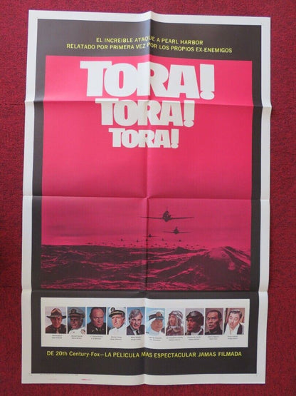 TORA ! TORA ! TORA ! SPANISH ONE SHEET FOLDED POSTER MARTIN BALSAM SO YAMAMURA