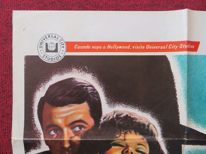 BLINDFOLD SPANISH ONE SHEET FOLDED POSTER ROCK HUDSON CLAUDIA CARDINALE 1966