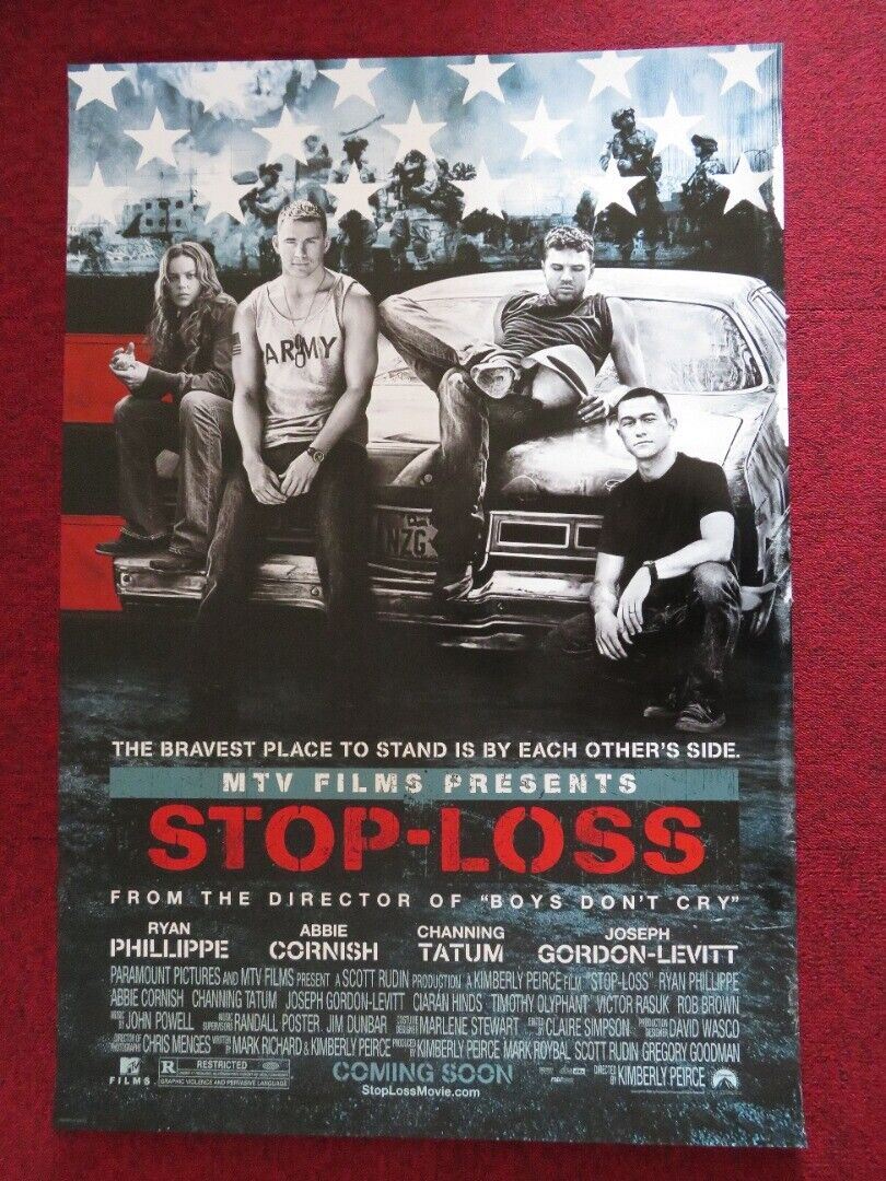 STOP-LOSS US ONE SHEET ROLLED POSTER JOSEPH GORDON-LEVITT RYAN PHILLIPPE 2008