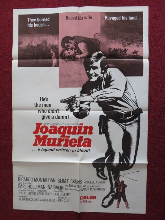 JOAQUIN MURIETA / THE DESPERATE MISSION  FOLDED US ONE SHEET POSTER 1969