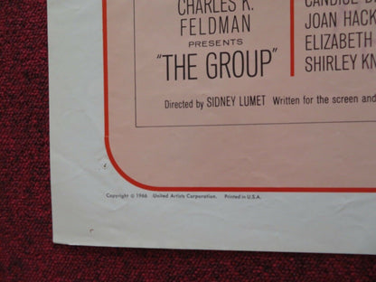 THE GROUP - A FOLDED US ONE SHEET POSTER CANDICE BERGEN JOAN HACKETT 1966