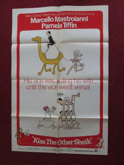 KISS THE OTHER SHEIK / Oggi, domani, dopodomani  FOLDED US ONE SHEET POSTER 1965