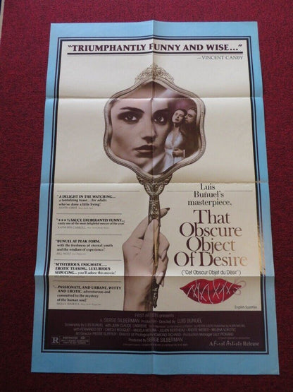 THAT OBSCURE OBJECT OF DESIRE FOLDED US ONE SHEET POSTER FERNANDO REY 1977