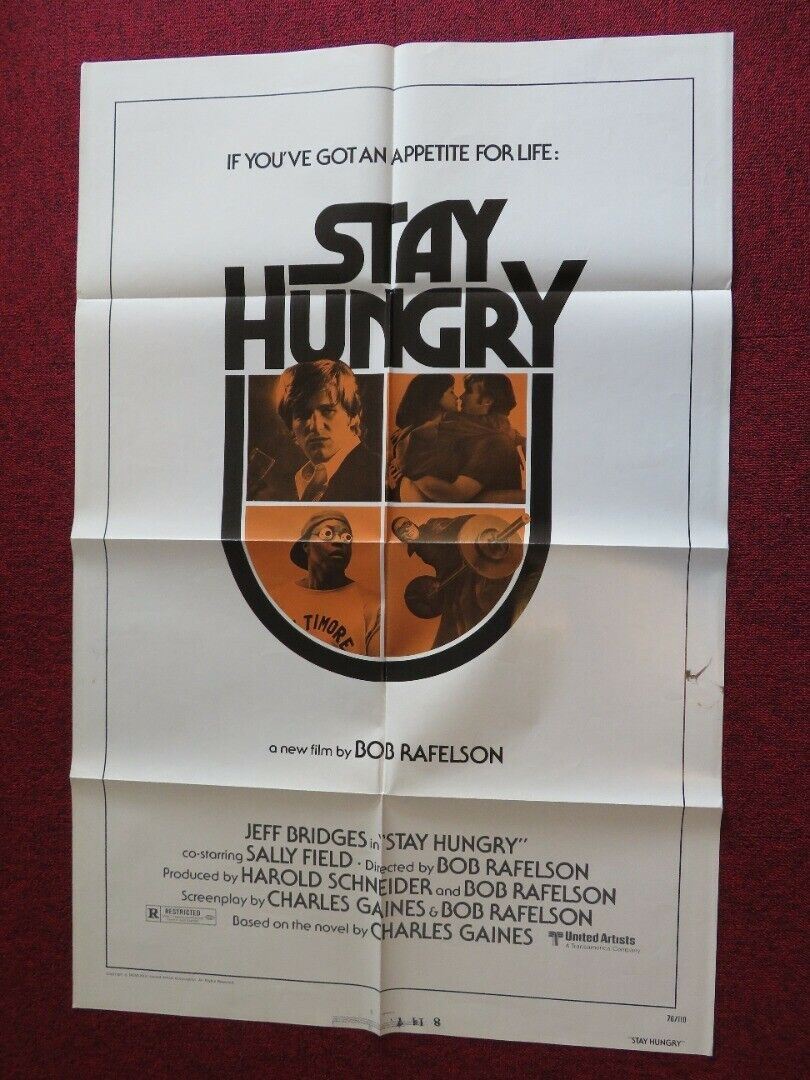 STAY HUNGRY FOLDED US ONE SHEET POSTER JEFF BRIDGES SALLY FIELD 1976