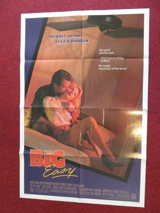 THE BIG EASY FOLDED US ONE SHEET POSTER DENNIS QUAD ELLEN BARKIN 1986