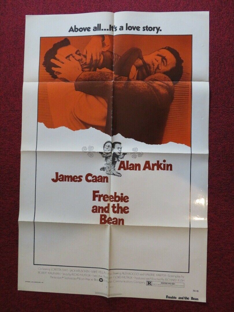 FREDDIE AND THE BEAN FOLDED US ONE SHEET POSTER ALAN ARKIN JAMES CAAN 1974