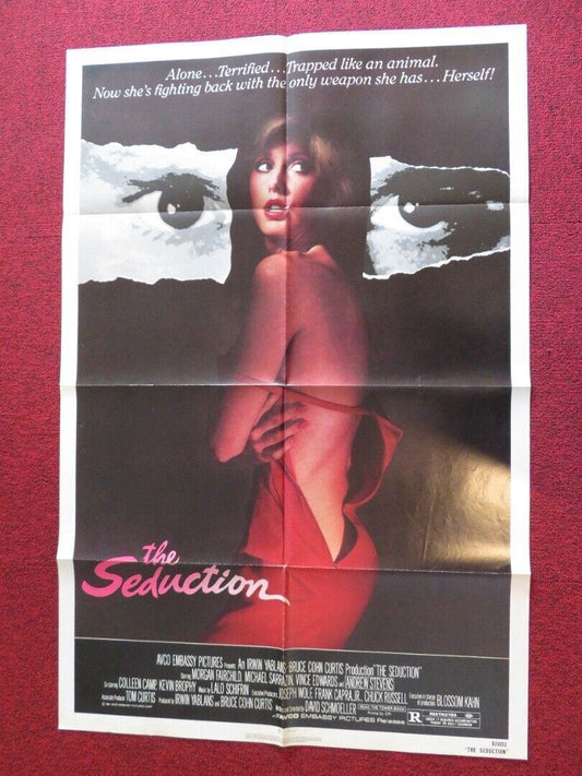 THE SEDUCTION FOLDED US ONE SHEET POSTER MORGAN FAIRCHILD MICHAEL SARRAZIN 1981