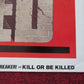 KILL OR BE KILLED / KARATE KILLER - KUNG FU FOLDED US ONE SHEET POSTER 1980