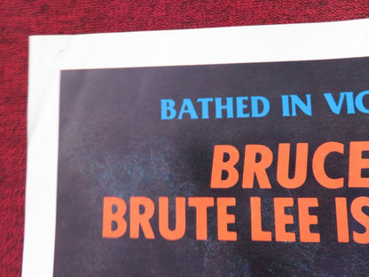 THE DRAGON FROM SHAOLIN FOLDED US ONE SHEET POSTER BRUTE LEE 1970's