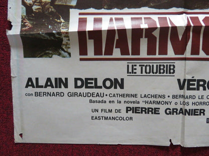 HARMONY LE TOUBIB / THE MEDIC ARGENTINA ONE SHEET FOLDED POSTER ALAIN DELON 1979