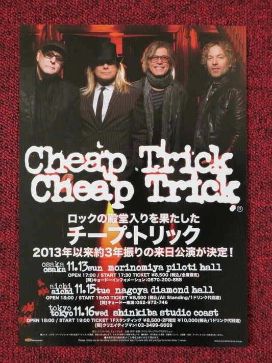 CHEAP TRICK - JAPAN TOUR / RICHIE SAMBORA  JAPANESE MUSIC TOUR GIG POSTER 2013