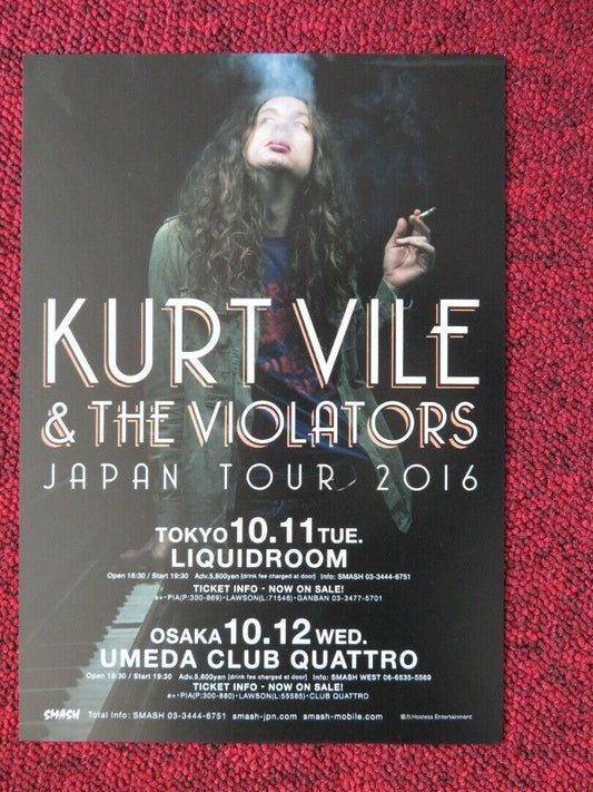 KURT VILE & THE VIOLATORS - JAPAN TOUR JAPANESE MUSIC TOUR GIG POSTER 2016