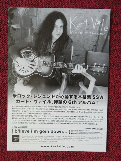 KURT VILE & THE VIOLATORS - JAPAN TOUR JAPANESE MUSIC TOUR GIG POSTER 2016