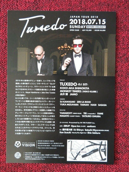 TUXEDO - JAPAN TOUR JAPANESE MUSIC TOUR GIG POSTER 2016