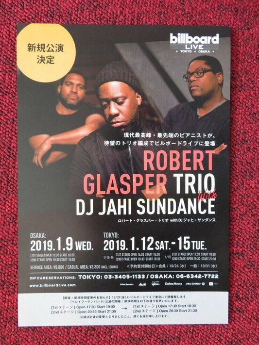 ROBERT GLASPER TRIO - LIVE IN JAPAN JAPANESE MUSIC TOUR GIG POSTER 2019