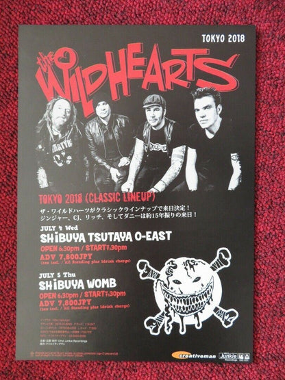 THE WILDHEARTS - ACOUSTIC - LIVE IN JAPAN JAPANESE MUSIC TOUR GIG POSTER 2018