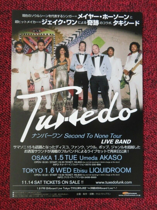 TUXEDO - SECOND TO NONE TOUR JAPANESE MUSIC TOUR GIG POSTER 2016