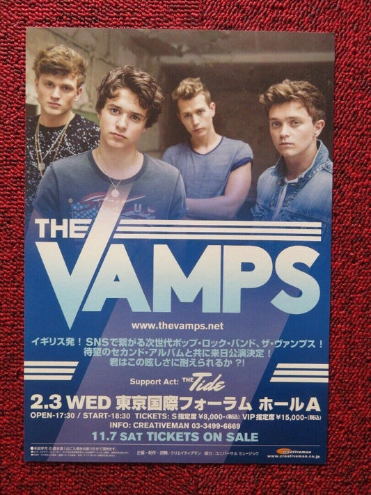 THE VAMPS - JAPAN TOUR JAPANESE MUSIC TOUR GIG POSTER 2016