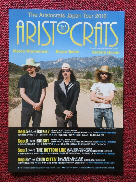 THE ARISTOCRATS - JAPAN TOUR JAPANESE MUSIC TOUR GIG POSTER 2016