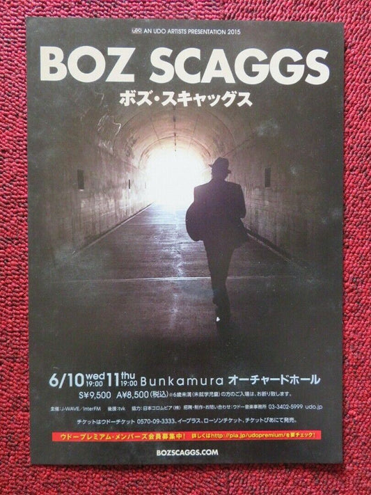 BOZ SCAGGS - JAPAN TOUR JAPANESE MUSIC TOUR GIG POSTER 2015