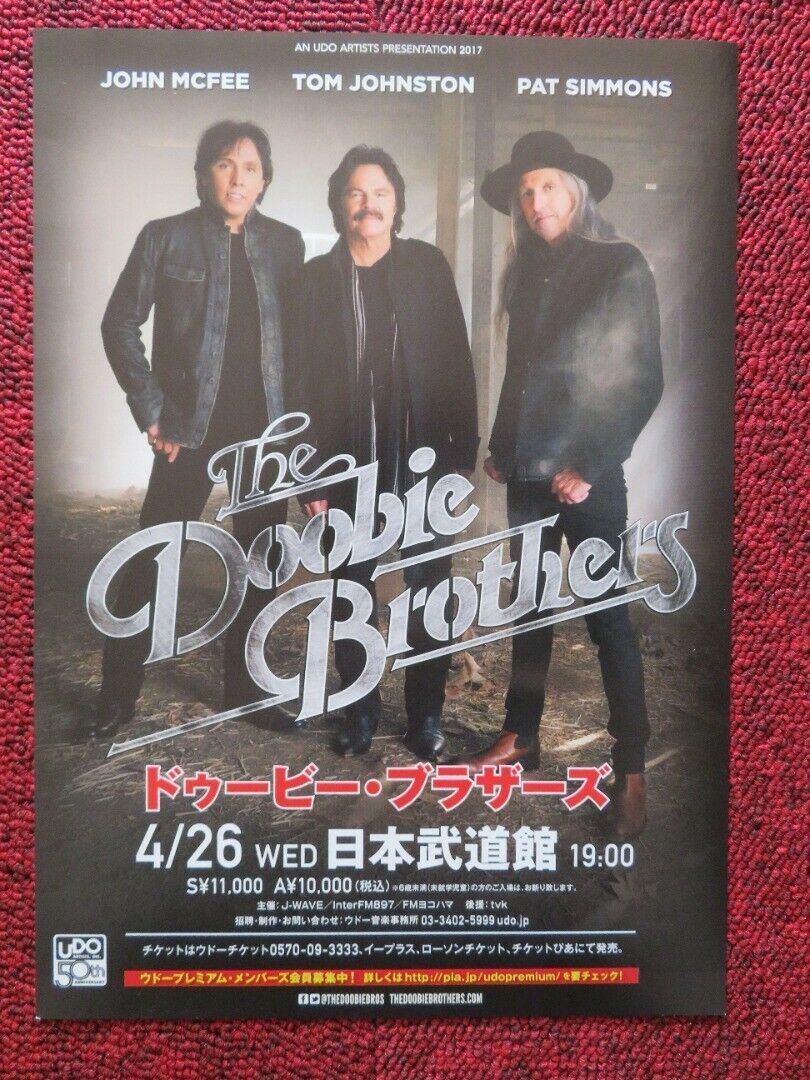 THE DOOBIE BROTHERS - WORLD TOUR JAPANESE MUSIC TOUR GIG POSTER 2017