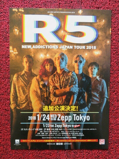 R5 - NEW ADDICTIONS TOUR JAPANESE MUSIC TOUR GIG POSTER 2018