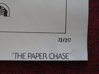 THE PAPER CHASE - STYLE A FOLDED US ONE SHEET POSTER TIMOTHY BOTTOMS 1973