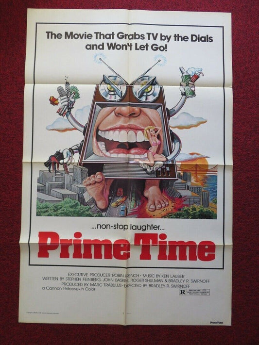 PRIME TIME - CANNON FOLDED US ONE SHEET POSTER WIL ALBERT 1978