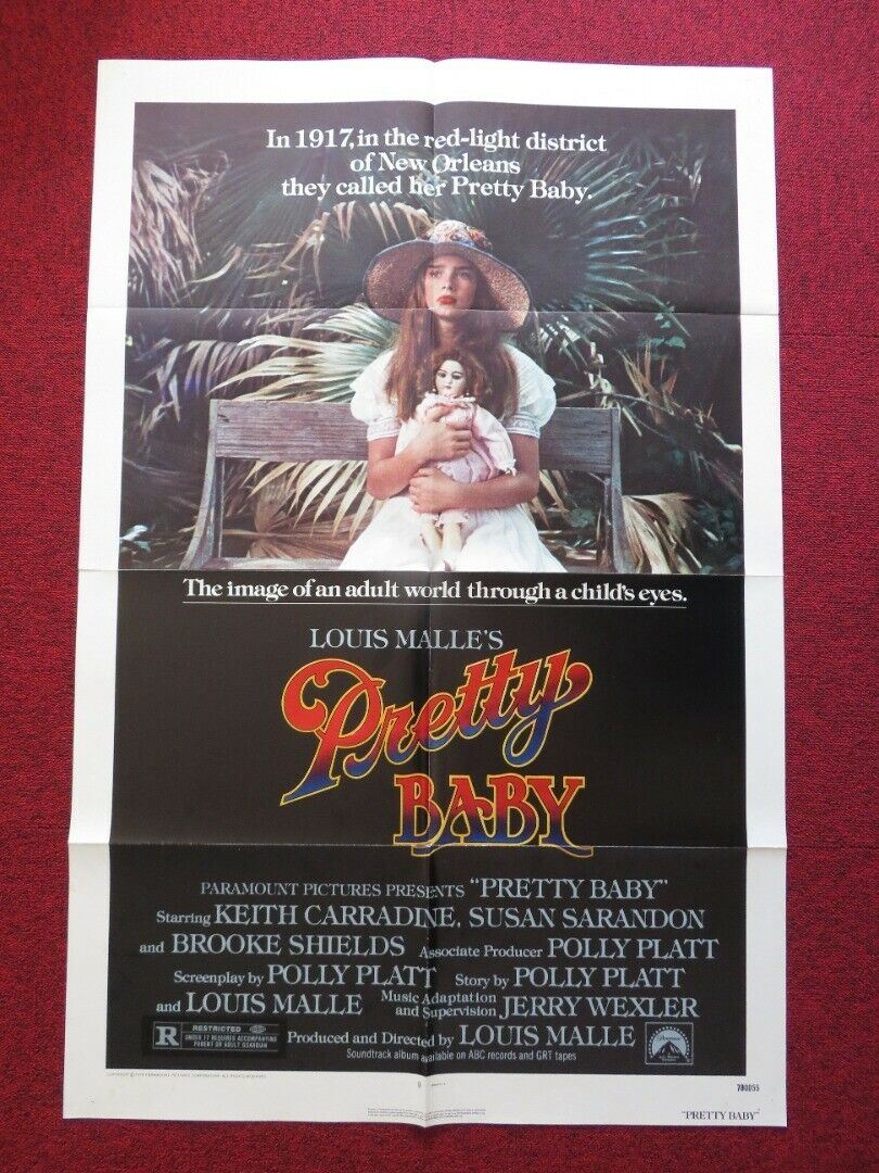 PRETTY BABY FOLDED US ONE SHEET POSTER BROOKE SHIELDS SUSAN SARANDON 1978