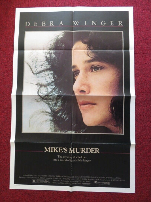 MIKE'S MURDER FOLDED US ONE SHEET POSTER DEBRA WINGER MARK KEYLOUN 1984