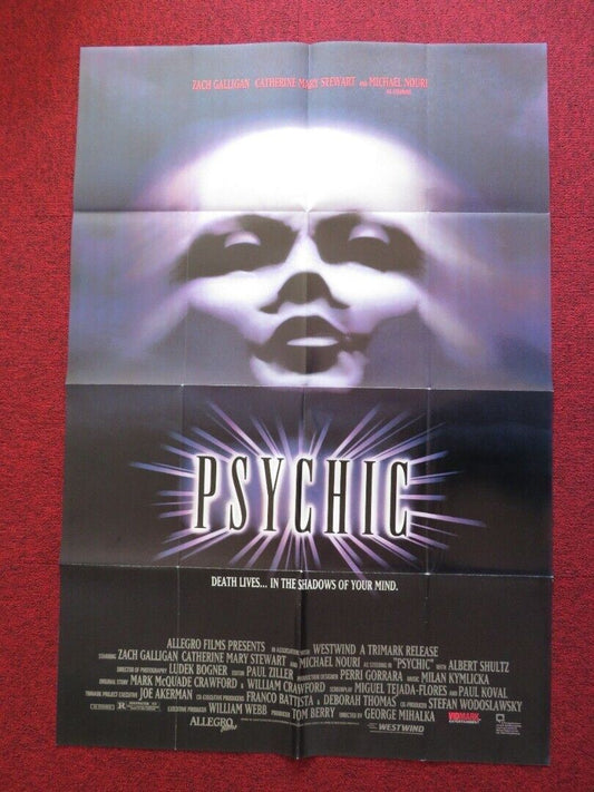 THE PSYCHIC FOLDED US ONE SHEET POSTER ZACH GALLIGAN CATHERINE MARY STEWART 1991