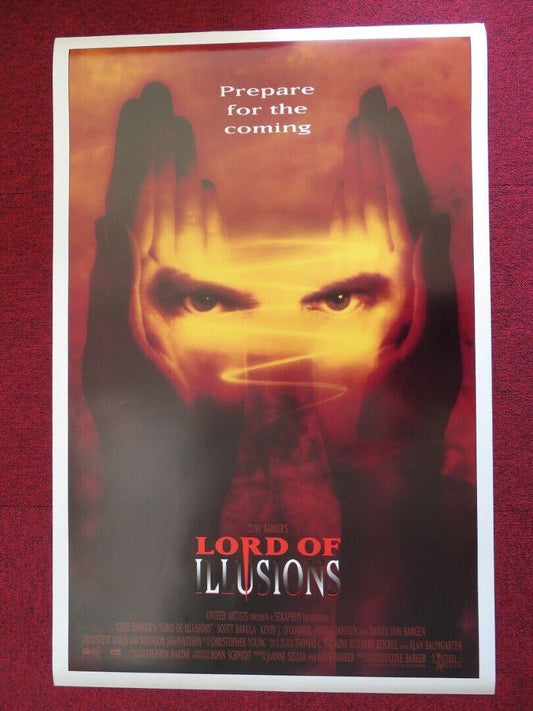 LORD OF ILLUSIONS US ONE SHEET ROLLED POSTER CLIVE BARKER SCOTT BAKULA 1995