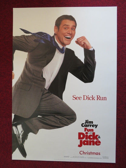 FUN WITH DICK AND JANE US ONE SHEET ROLLED POSTER JIM CARREY TEA LEONI 2005