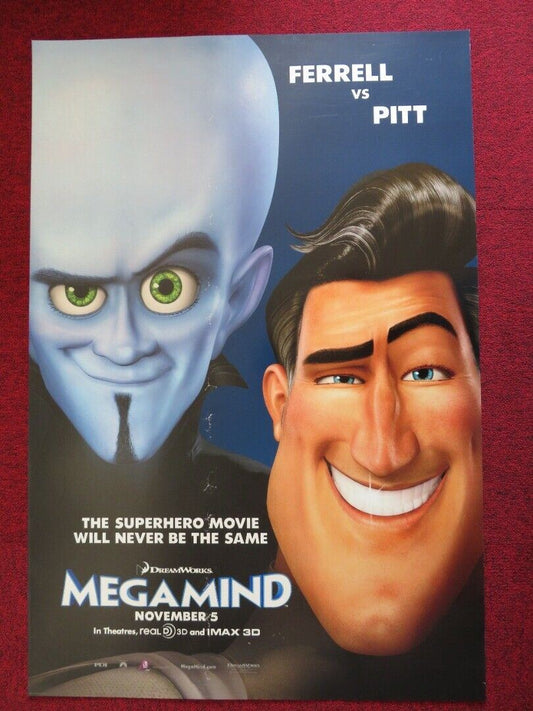 MEGAMIND US ONE SHEET ROLLED POSTER WILL FERRELL BRAD PITT 2010