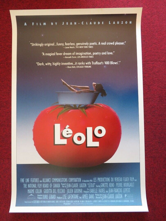 LEOLO US ONE SHEET ROLLED POSTER GILBERT SICOTTE MAXIME COLLIN 1992