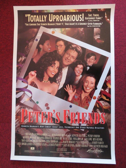 PETER'S FRIENDS  US ONE SHEET ROLLED POSTER STEPHEN FRY KENNETH BRANAGH 1992