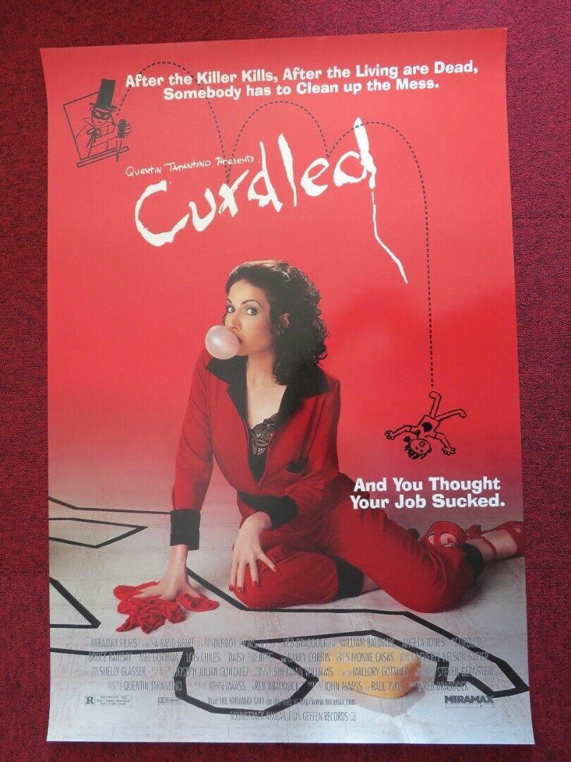 CURDLED  US ONE SHEET ROLLED POSTER WILLIAM BALDWIN ANGELA JONES 1996