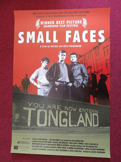 SMALL FACES US ONE SHEET ROLLED POSTER IAIN ROBERTSON JOE MCFADDEN 1995