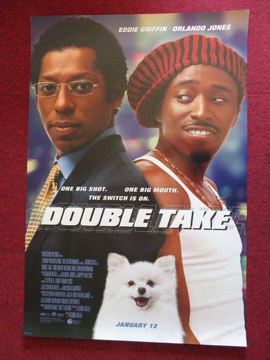 DOUBLE TAKE US ONE SHEET ROLLED POSTER EDDIE GRIFFIN ORLANDO JONES 2001