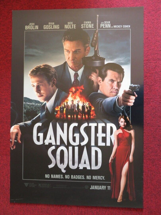 GANSTER SQUAD US ONE SHEET ROLLED POSTER RYAN GOSLING SEAN PENN JOSH BROLIN 2013