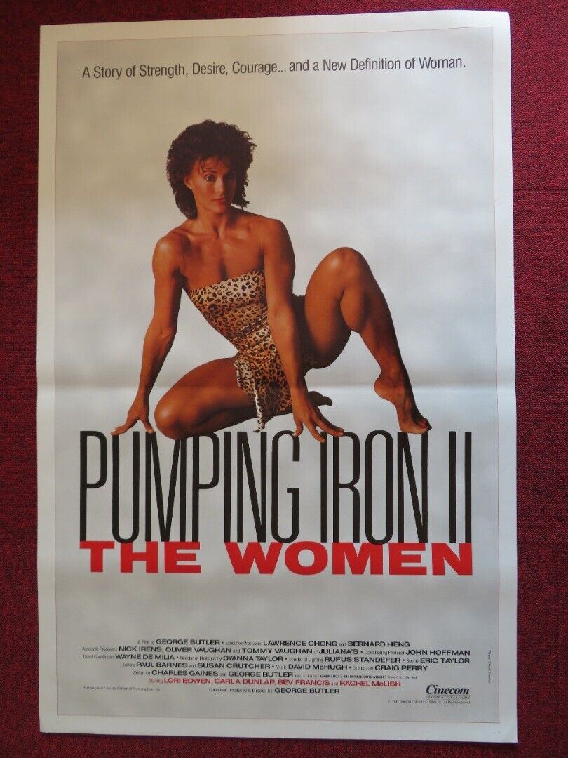 PUMPING IRON II: THE WOMEN US ONE SHEET ROLLED POSTER LORI BOWEN 1985