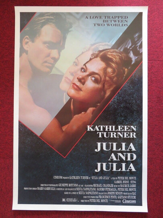 JULIA AND JULIA US ONE SHEET ROLLED POSTER STING KATHLEEN TURNER 1988